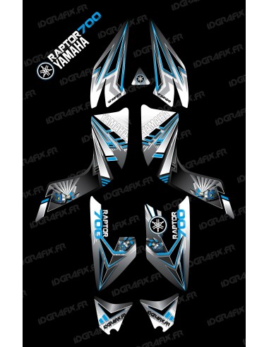 Kit de decoración de Flash Azul - IDgrafix - Yamaha Raptor 700