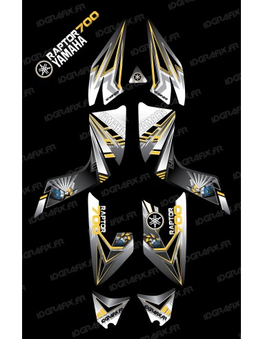 Kit dekor-Flash-Gelb - IDgrafix - Yamaha 700 Raptor