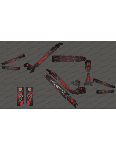 Kit déco Carbone Edition Full (Rouge) - Specialized Kenevo