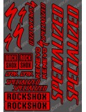 Brett Sticker 21x30cm (Rot/Schwarz) - Specialized / Lyrik