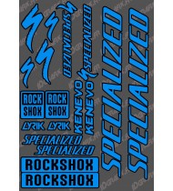 Board Sticker 21x30cm (Blue/Black) - Specialized / Lyrik