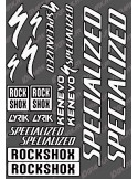 Brett Sticker 21x30cm (Weiß/Schwarz) - Specialized / Lyrik