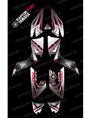Kit décoration Flash Rouge - IDgrafix - Yamaha 700 Raptor