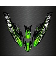 Kit décoration 100% Perso DC (Vert) pour Kawasaki SXR 1500