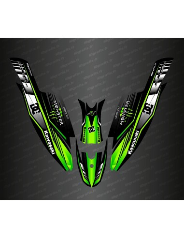 Kit decoration 100% Custom DC (Green) for Kawasaki SXR 1500