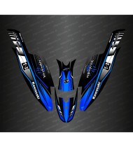 Kit de decoración 100% Personalizado DC (Azul) para Kawasaki 1500 SXR