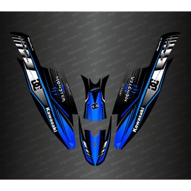 Kit de decoración 100% Personalizado DC (Azul) para Kawasaki 1500 SXR -idgrafix