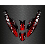 Kit de decoració 100% Personalitzat DC (Vermell) per a Kawasaki SXR 1500 -idgrafix