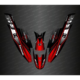 Kit de decoración 100% Personalizado CC (Rojo) para Kawasaki 1500 SXR -idgrafix