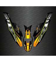Kit de decoració 100% Personalitzat DC (Groc) per a Kawasaki SXR 1500 -idgrafix