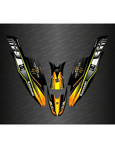 Kit décoration 100% Perso DC (Jaune) pour Kawasaki SXR 1500