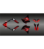 Kit déco 100% Perso Akrapovic (Rouge) pour Yamaha 660 XT (2000-2007)