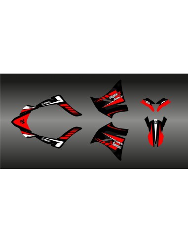 Kit deco 100% Personalitzat Akrapovic (Vermell) per a Yamaha XT 660 (2000-2007) -idgrafix