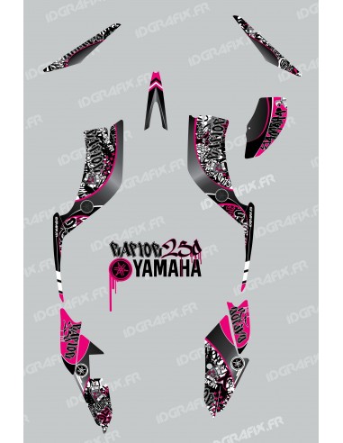 Kit de decoració Etiqueta de color Rosa - IDgrafix - Yamaha 250 Rapinyaire