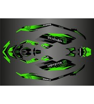 Kit de decoració, Plena de Monstre Edició (Verd) per Seadoo Espurna -idgrafix