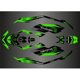Kit dekor Full Monster Edition (Grün) für Seadoo Spark