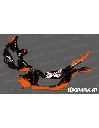 Kit de decoració Splash Sèrie (Taronja) - Idgrafix - Am Maverick X3 -idgrafix