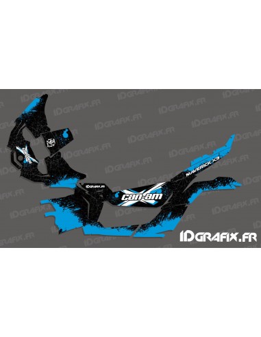 Kit decoration Splash Series (Blue) - Idgrafix - Can Am Maverick X3