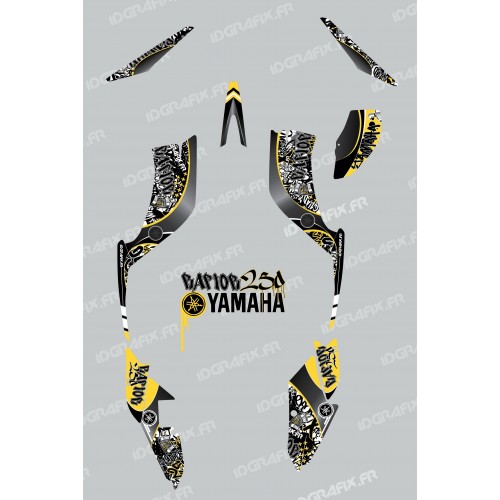 Kit de decoración de la Etiqueta de color Amarillo - IDgrafix - Yamaha Raptor 250