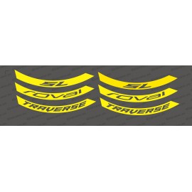 Kit Decals (Fluo Yellow) Rim Roval Traverse SL - IDgrafix