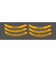 Kit Adesivi (Neon Orange) Cerchio Roval Traverse SL