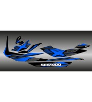 Kit décoration Factory Bleu pour Seadoo GTR 230