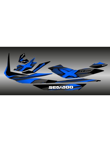 Kit décoration Factory Bleu pour Seadoo GTR 230