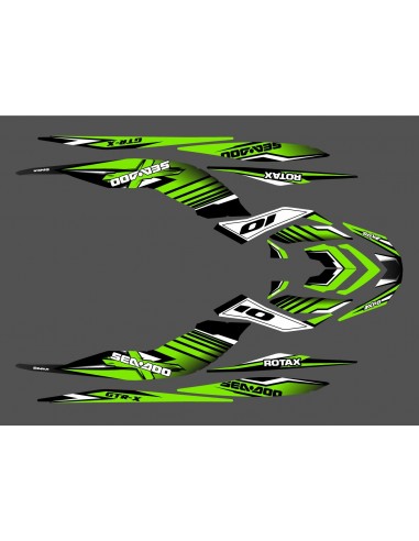 Kit décoration Factory Vert pour Seadoo GTR-X 230