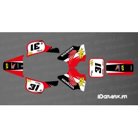 Kit decoration Vintage Full (Red/Black) - IDgrafix - Honda QR 50 - IDgrafix