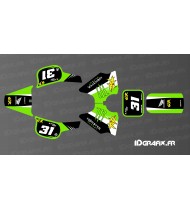 Kit de decoración 100% Personalizado Monstruo Edición Completa (Verde) - IDgrafix - Honda QR 50