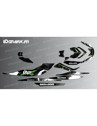 Kit decoration 100% Custom Monster Edition (Green) for Seadoo RXP-X 260 / 300