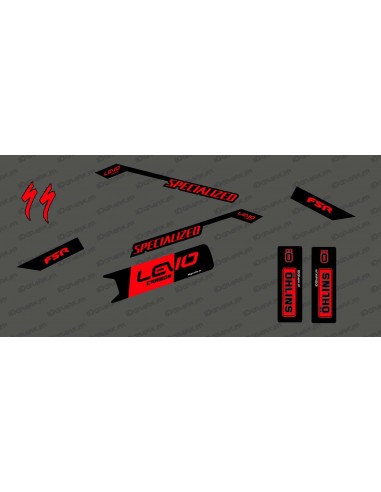 Kit de decoracion Race Edition Medio (Rojo) - Especializado Levo de Carbono