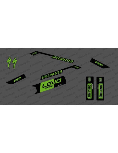 Kit déco Race Edition Medio (Verde) - Specializzata Levo Carbonio