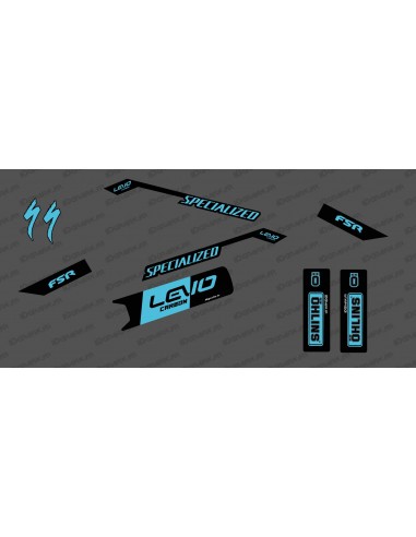 Kit déco Race Edition Medio (Blu) - Specializzata Levo Carbonio