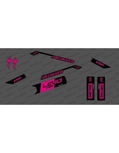 Kit déco Race Edition Mezzo (Rosa) - Specializzata Levo Carbonio