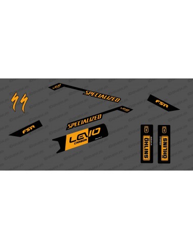Kit déco Race Edition Medio (Arancione) - Specializzata Levo Carbonio
