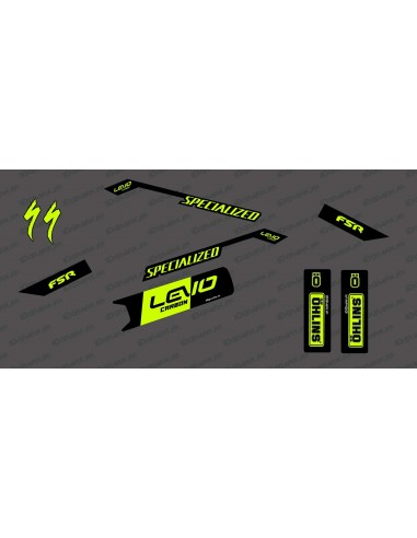 Kit déco Race Edition Medium (Jaune FLUO) - Specialized Levo Carbon