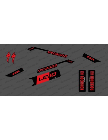 Kit déco Race Edition Medio (Rosso) - Specializzata Levo