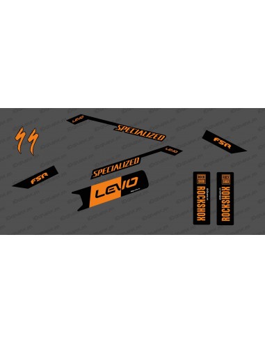 Kit déco Race Edition Medio (Arancione) - Specializzata Levo