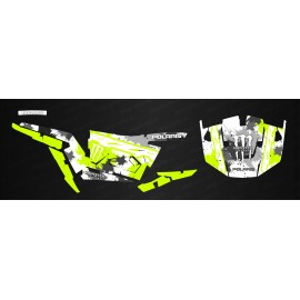 Kit de decoración de MonsterRace Verde /Blanco - IDgrafix - Polaris RZR 1000 S/XP -idgrafix