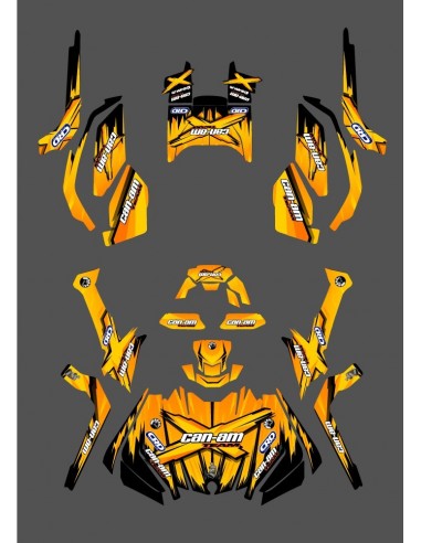 Kit dekor Monster Edition (Gelb) - IDgrafix - Can-Am Outlander G2