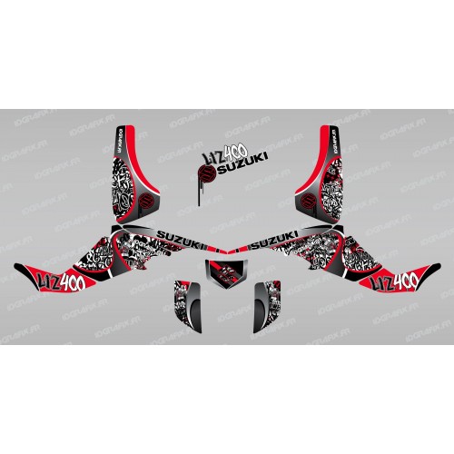 Kit-dekoration-Tag, Rot - IDgrafix - Suzuki LTZ 400