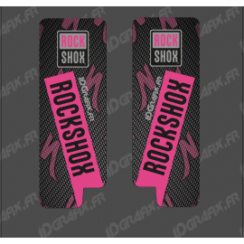 Adhesius De Protecció De Forquilla RockShox De Carboni (Rosa) - Especialitzada Turbo Levo -idgrafix