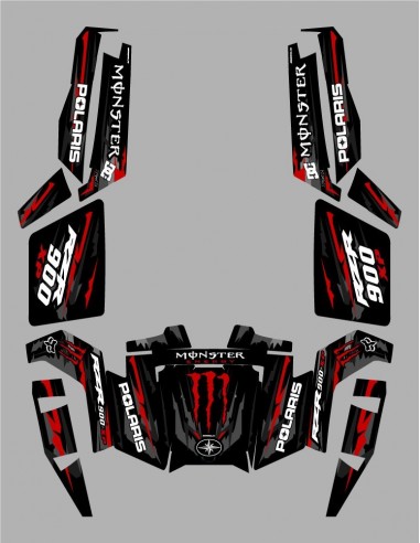 Kit andalusa Monster Race Edition - IDgrafix - Polaris RZR 900 XP