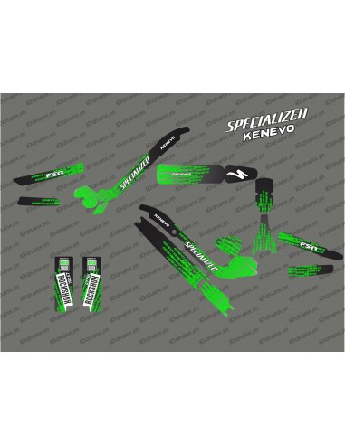 Kit déco KENEVO Edition Full (Vert) - Specialized Kenevo