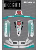 Kit deco F1 Mercedes Rèplica de Karting Tony Kart M4