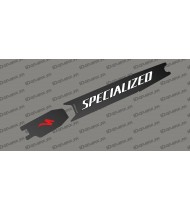 Sticker protection Batterie - Carbon edition (Blanc/rouge) - Specialized Turbo Levo/Kenevo