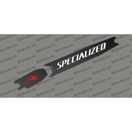 Sticker protection Battery - Carbon edition (White/red) - Specialized Turbo Levo/Kenevo