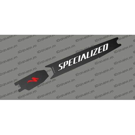 Sticker protection Battery - Carbon edition (White/red) - Specialized Turbo Levo/Kenevo - IDgrafix