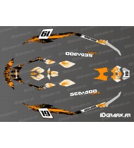 Kit décoration Medium Spark Splash Orange pour Seadoo Spark
